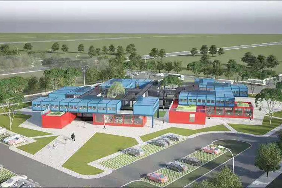 Colored Office Container House