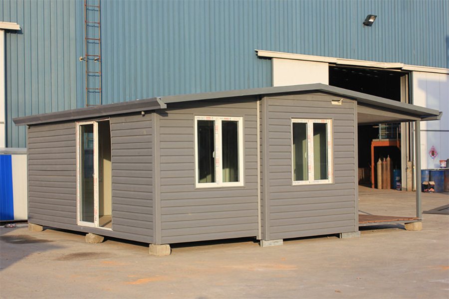 France Expandable Cabin with Exterior Decoration, Roof & Balcony